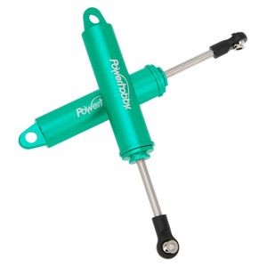 100mm Promatics Two Stage Internal Spring Shocks, Green, 2 Shocks