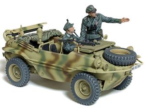 1/35 Schwimmwagen Type 166, Wide Wheel Version Plastic Model