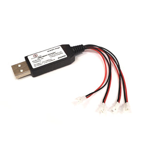 USB Multi-Charger for Charging Up To 4 1S Lipo Batteries at Once, Blade/E-flite Connector