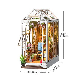 Rolife Holiday Garden House DIY Book Nook Shelf Insert