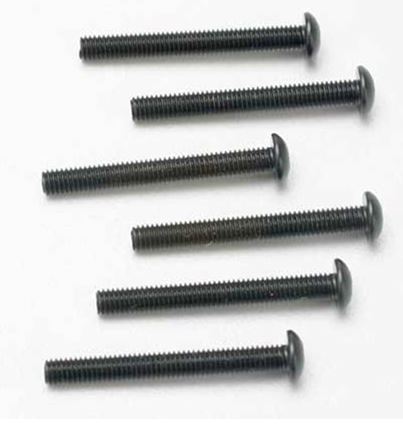2581 Traxxas 3X25mm Button Head Screws (Hex Drive) (6)