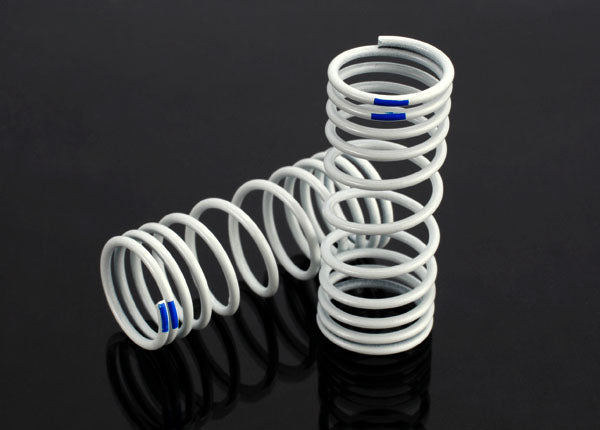 6864 Traxxas Progressive Rate Front Shock Springs (Blue) (2)