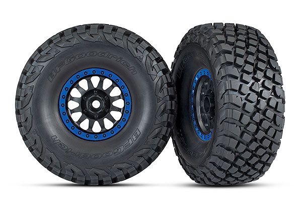 8474X Traxxas Tires and wheels, assembled, glued (Method Racing wheels