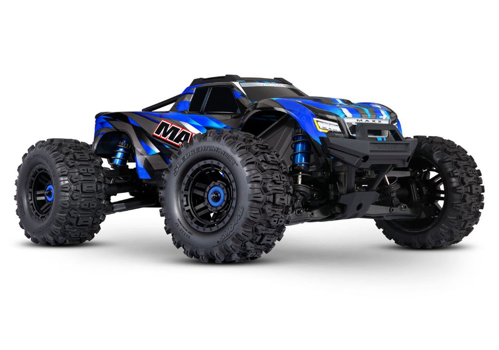 Traxxas Maxx 4S V2 Brushless Monster Truck w/ WideMaxx - Blue