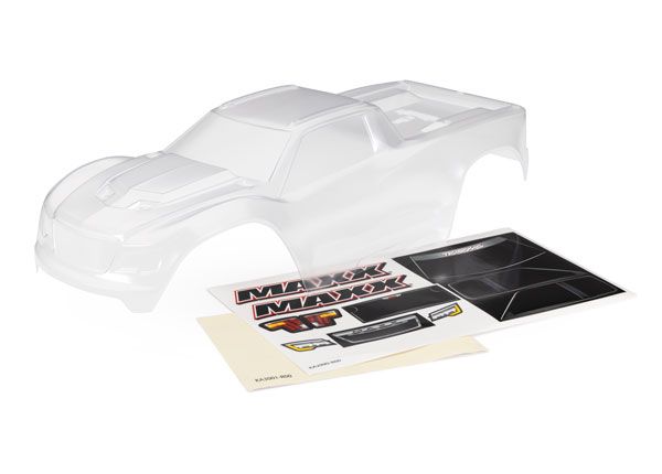 8918 Traxxas Body, Maxx V2 (clear, requires painting)