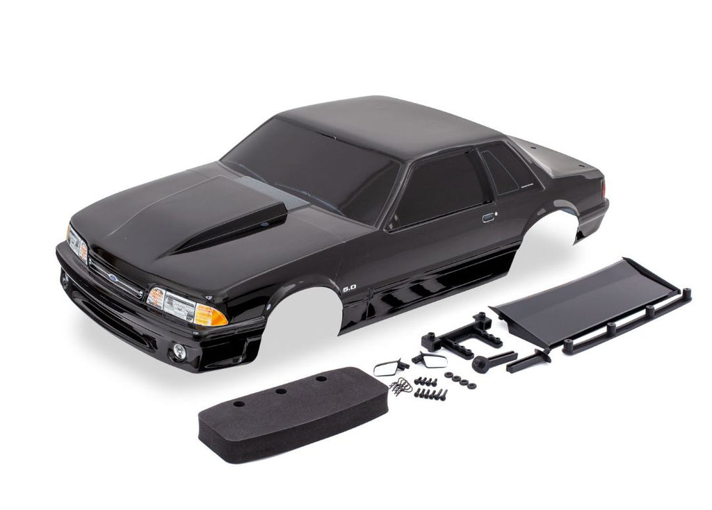 9421A Traxxas Body, Ford Mustang, Fox Body, Black