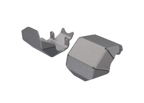 9765 Traxxas Skidplate, Axle, Front Or Rear (Stainless Steel) (2)