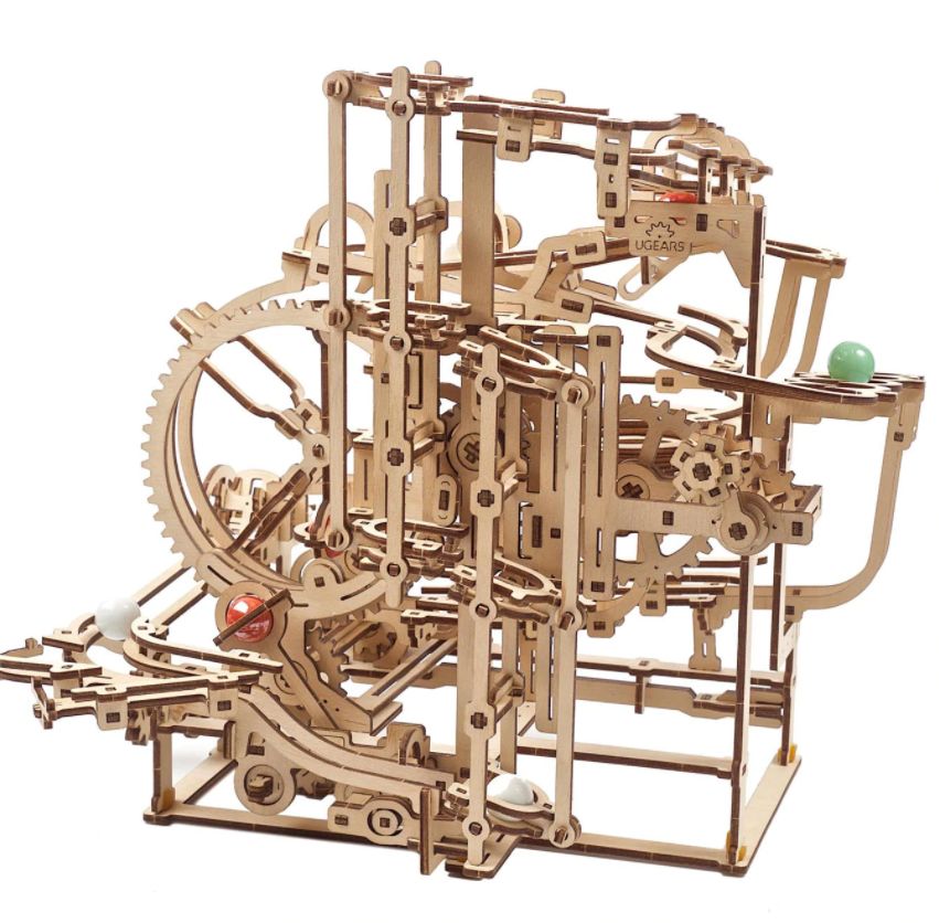Ugears Marble Run Stepped Hoist - 355 Pieces