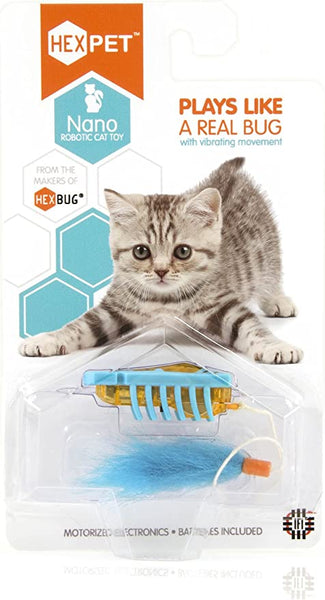 HEXBUG nano Robotic Cat Toy - Interactive Automated Cat Toy - Assorted
