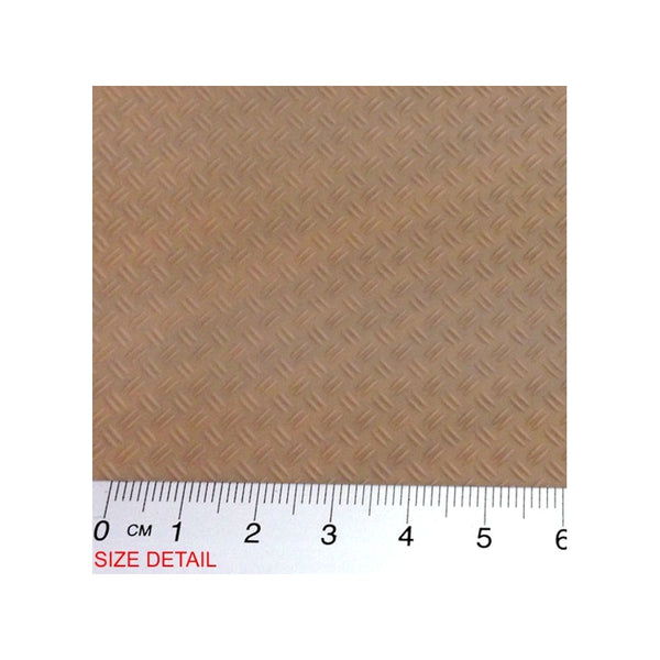 ABS Plasticard - Thread DOUBLE DIAMOND Textured Sheet - A4