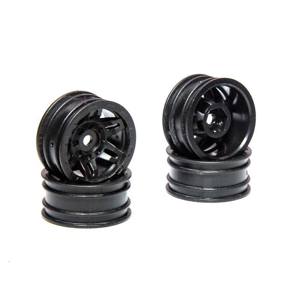 Axial 1.0 Rockster Wheels Black (4): SCX24