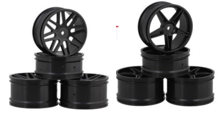 1/10 Buggy Tires 4PC Set W/Rims Foams