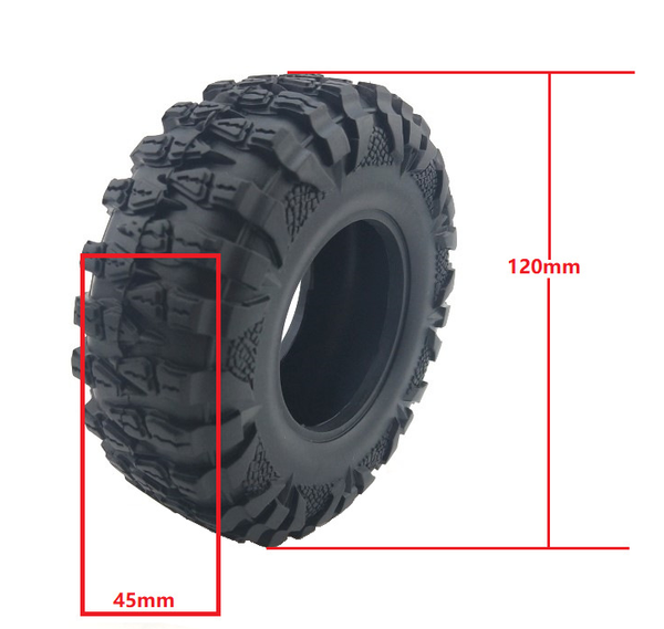 4 Pack Dick Cepek 2.2 Beadlock Tires Universal 4PC W/Foams