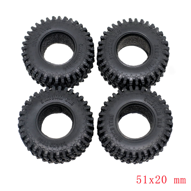 Set Of Four (4) 1.0 "Hyrax" 1/24 Scale Crawler Tires