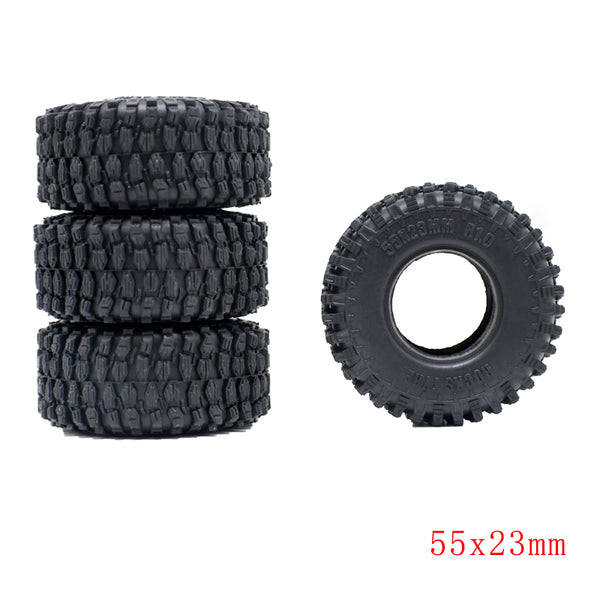 Set Of Four (4) 1.0 "Hyrax" XL 1/24 Scale Crawler Tires