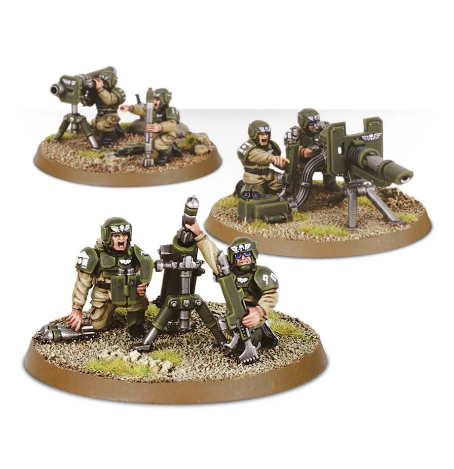 Warhammer Astra Militarum Cadian Heavy Weapon Squad