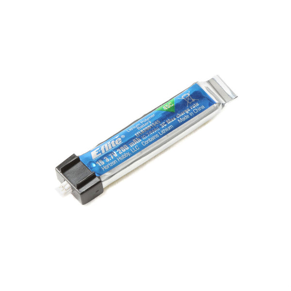 E-Flight 200mAh 1S 3.7V 45C LiPo Battery: PH 1.5 (Ultra Micro)