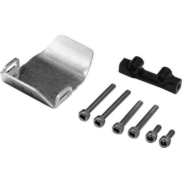 Hot Racing Stainless Steel Front/Rear Axle Skid Plate: SCX24