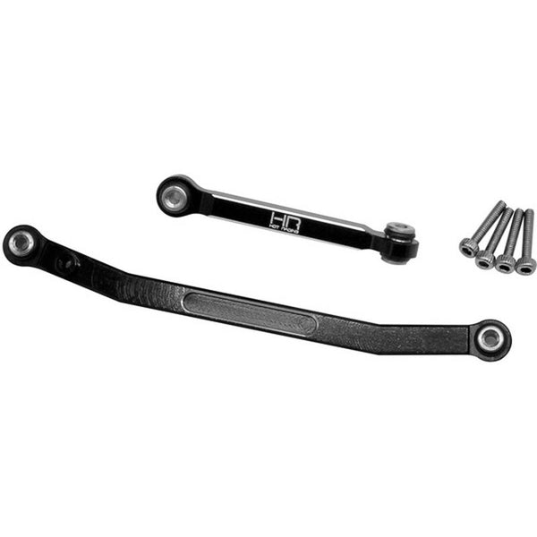 Hot Racing Black Aluminum Fix Link Steering Rod: SCX24