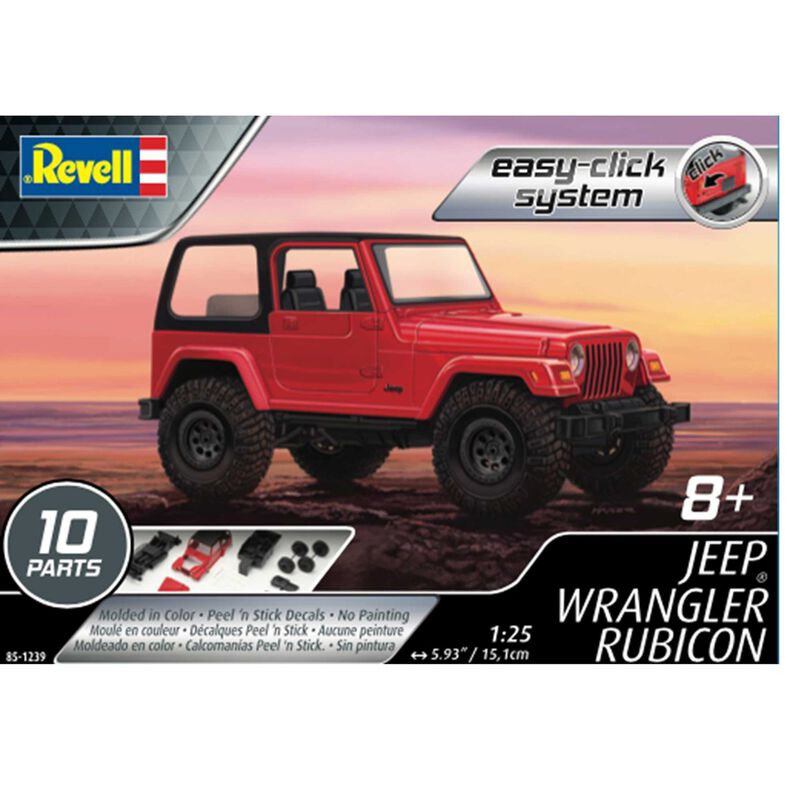 Revell 1/25 Jeep Wrangler Rubicon "Easy-Click"