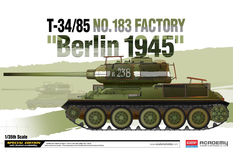 Academy 1/35 T-34/85 No.183 Factory "Berlin 1945"