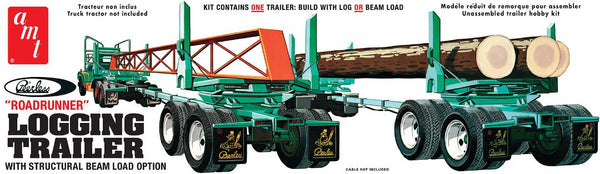 AMT 1103/06 Peerless Logging Trailer 1/25 Model Kit