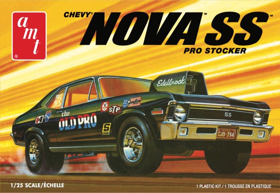 AMT 1972 Chevy Nova SS "Old Pro" 2T 1/25 Model Kit (Level 2)