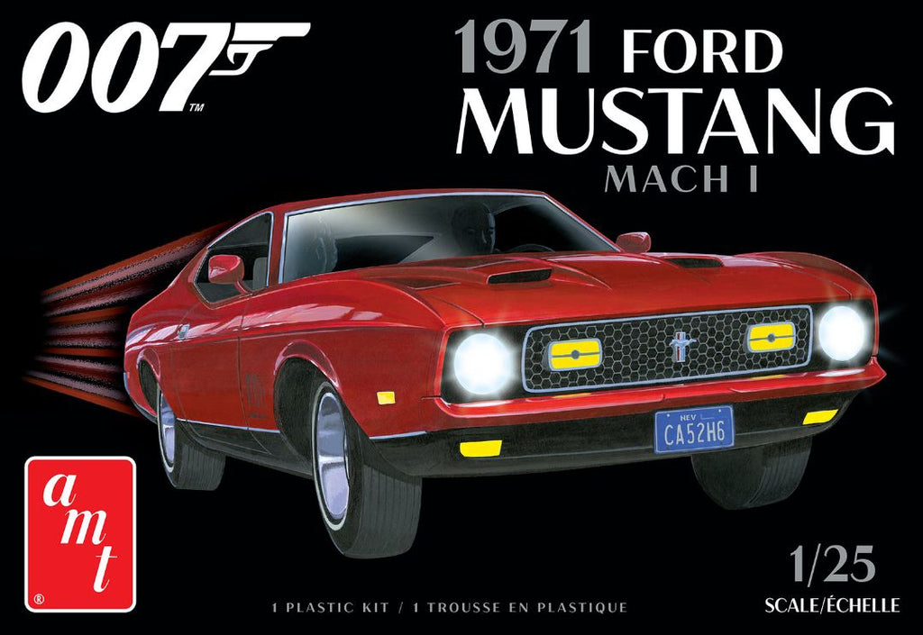 AMT James Bond 1971 Ford Mustang Mach I 1/25 Model Kit (Level 2)