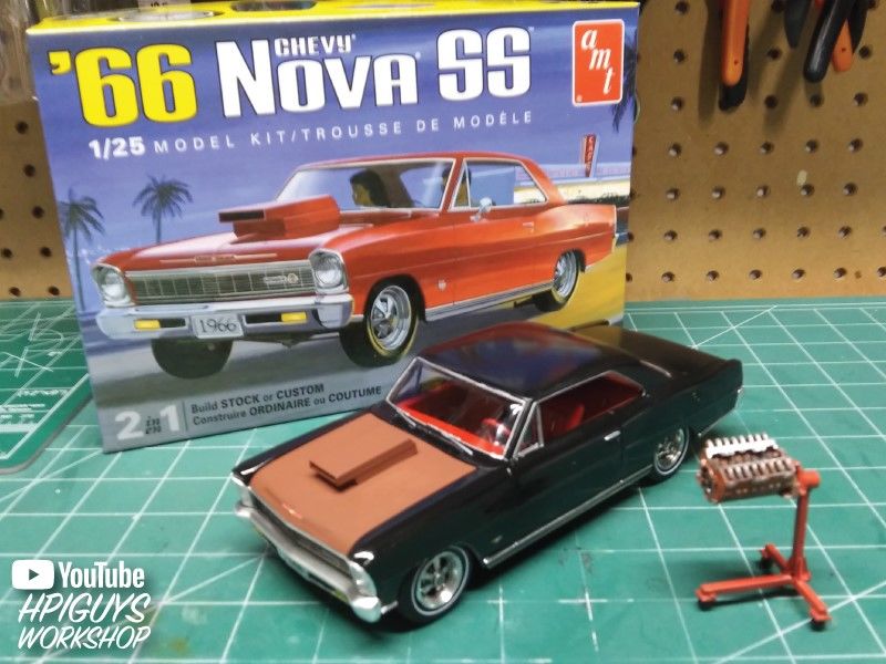 AMT 1966 Chevy Nova SS 2T 1/25 Model Kit (Level 2)