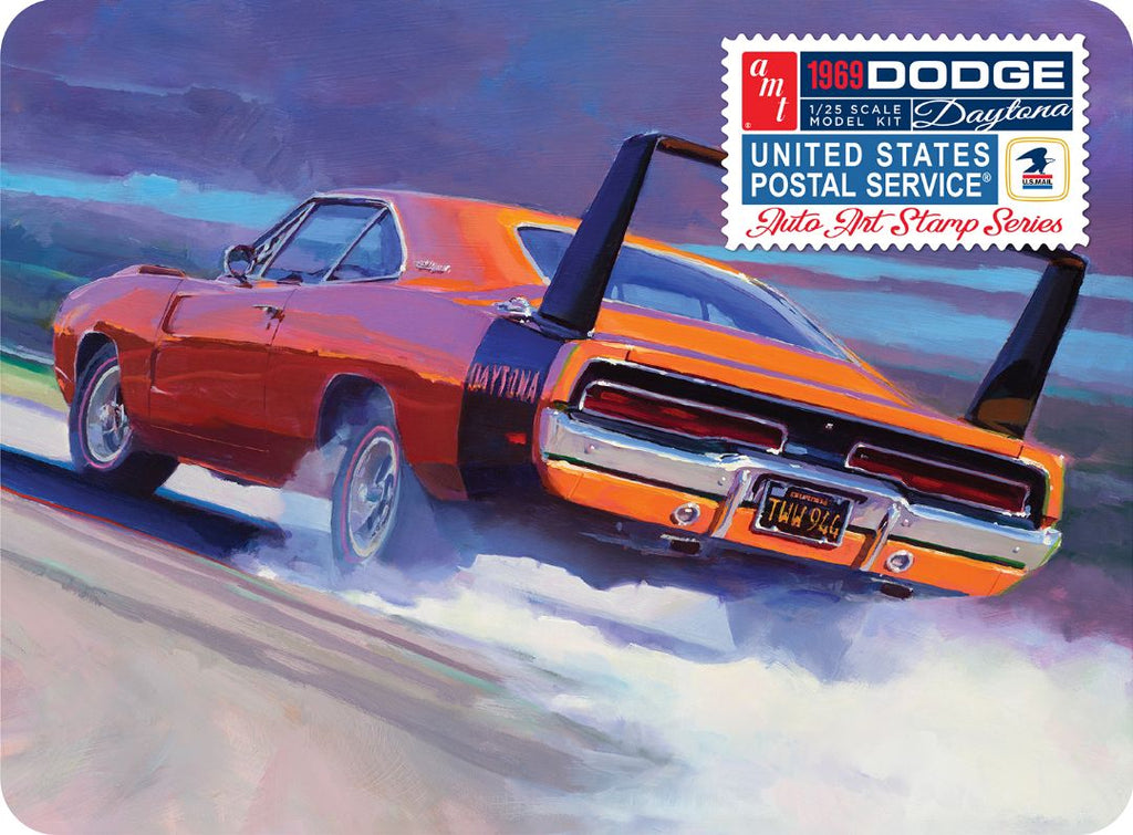 AMT 1969 Dodge Charger Daytona (USPS Stamp Series Collector Tin)