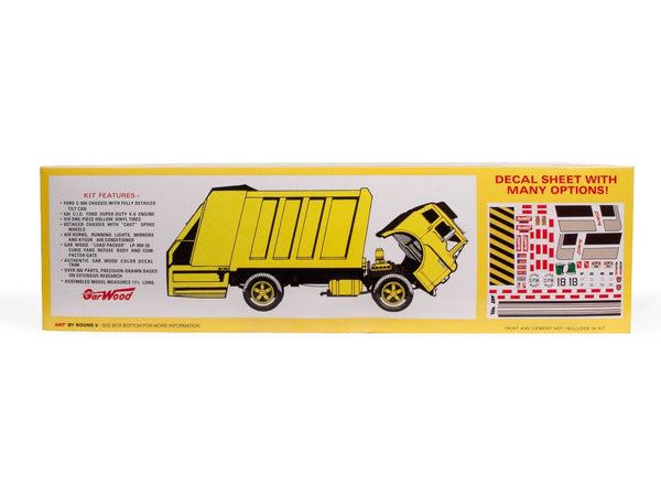 AMT Ford C-600 Gar Wood Load Packer Garbage Truck 1/25 Model Kit