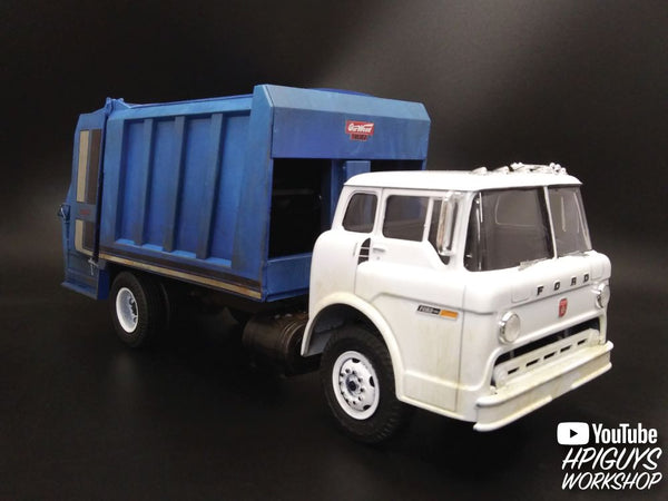 AMT Ford C-600 Gar Wood Load Packer Garbage Truck 1/25 Model Kit