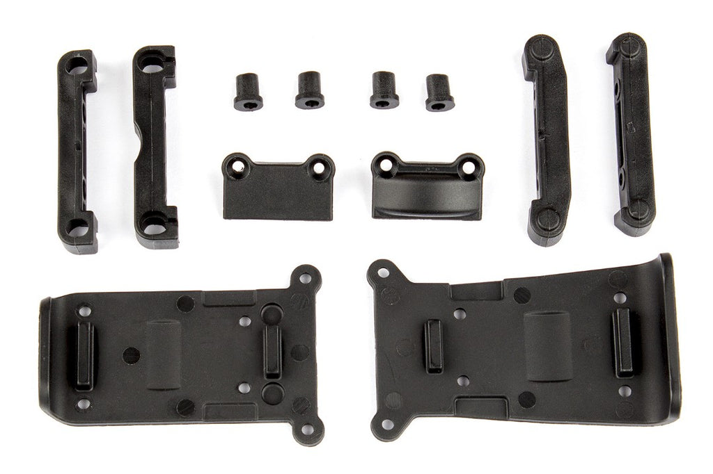 21501 Team Associated Skid Plates and Arm Mounts (Reflex 14B/14T)