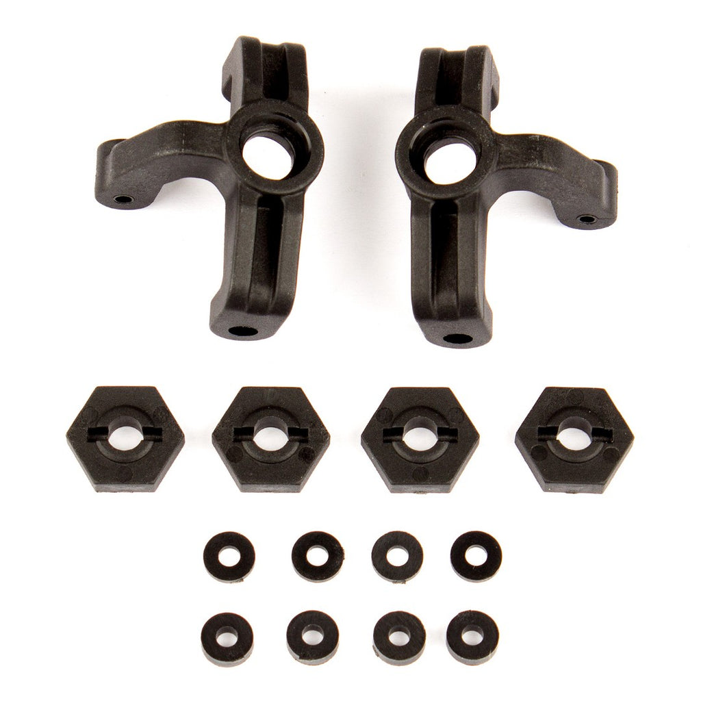 21508 Team Associated Steering Blocks and Wheel Hexes (Reflex)