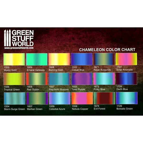 Color Shift Metal Chameleon TROPICAL GREEN