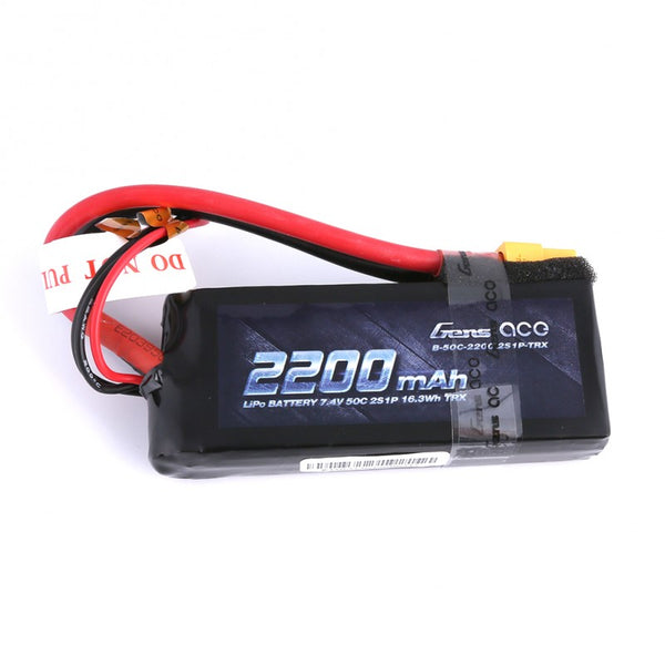 Gens Ace 2200mAh 2S1P 7.4V 50C LiPo XT60 Plug Soft Case