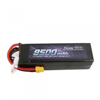 Gens Ace 14.8V 50C 4S 8500mAh Lipo Battery Pack with XT60 Plug