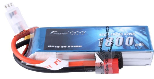 Gens Ace 1800mAh 2S1P 7.4V 45C LiPo Deans Plug Soft Case