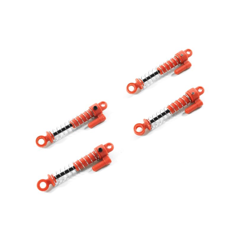 Hobby Plus Complete Shocks Set (4) (RED)