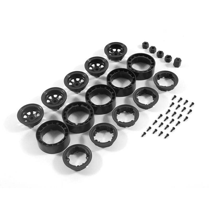 Hobby Plus Internal Beadlock Wheel (Black)(4) 1.0