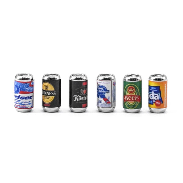 Hobby Details Mini Beer Decorations for 1/10 1/12 Cars 6pcs/set