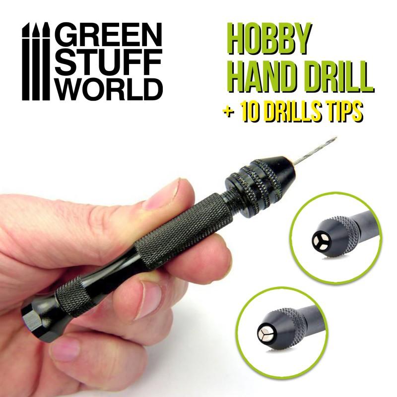 Hobby Hand Drill +10 Pc Bit Set Kit