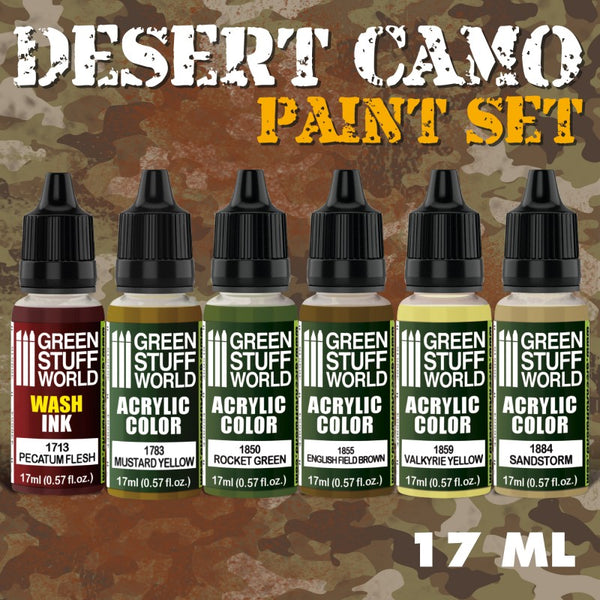 Paint Set - Desert Camo 6Pc Paint Kit