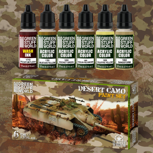 Paint Set - Desert Camo 6Pc Paint Kit