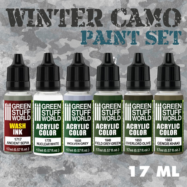 Paint Set - Winter Camo 6Pc Paint Kit