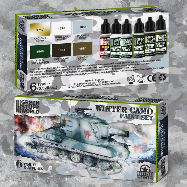 Paint Set - Winter Camo 6Pc Paint Kit