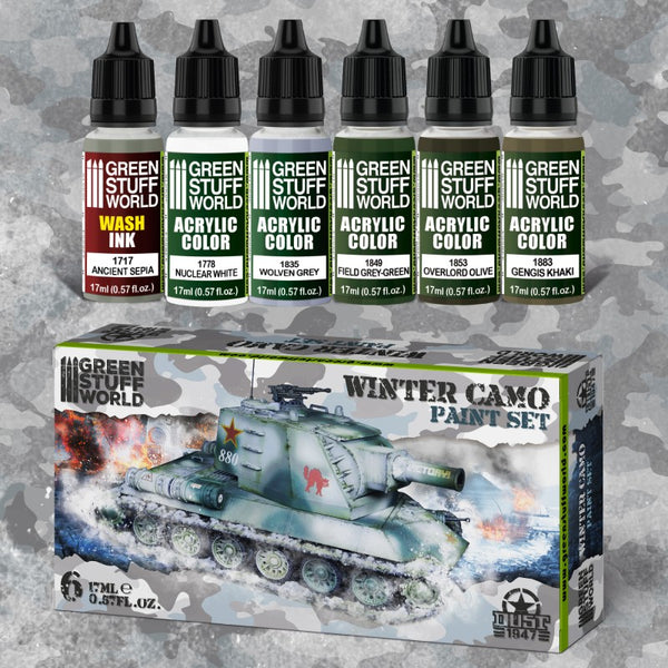 Paint Set - Winter Camo 6Pc Paint Kit