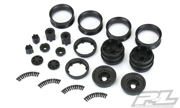 Pro-Line Carbine 1.9" Black Dually Wheels for Crawlers F/R