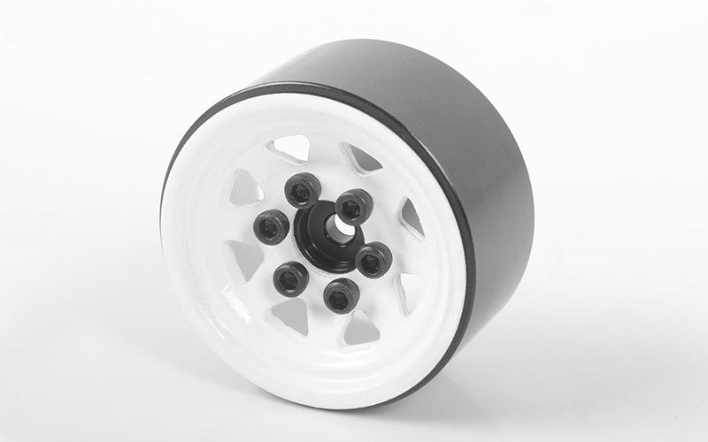 RC4WD Stamped Steel 1.0'' Stock Beadlock Wheels (White)