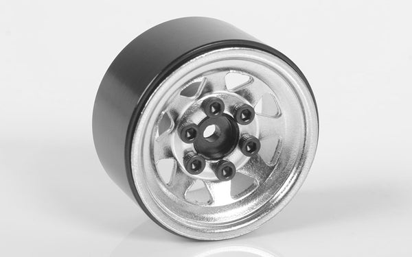 RC4WD Stamped Steel 1.0" Stock Beadlock Wheels (Chrome)(4)